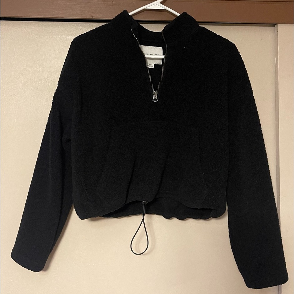 Black American Eagle half zip